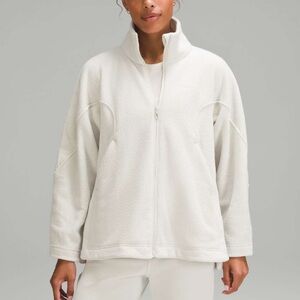 Lululemon Looped Terry Fleece Full Zip Bone size 10